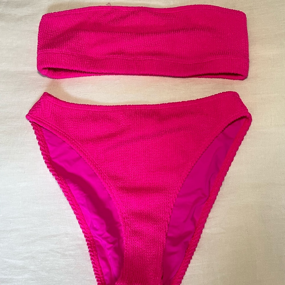 Good American Hawaiian Pink Bikini Bottom